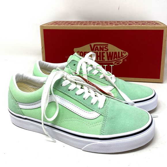 vans old skool green ash